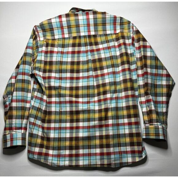 Cinch Men’s Long Sleeve Mulitcolor Plaid Button Up Western Shirt - Size L - Picture 2 of 4